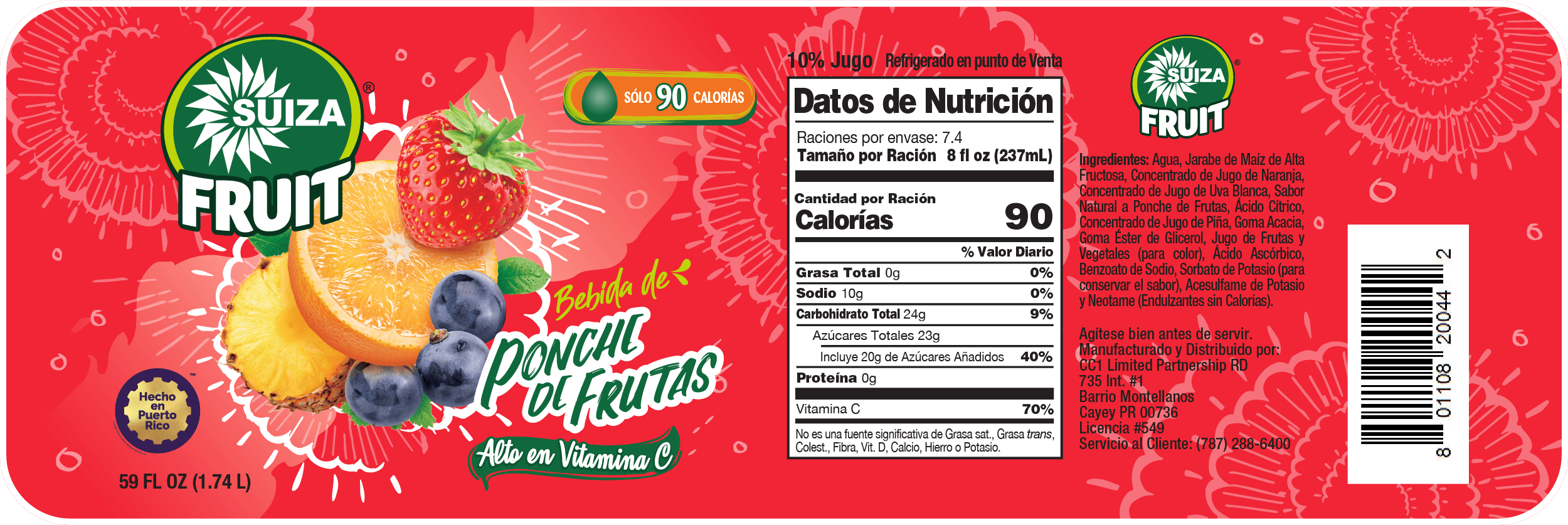 Jugo de frutas Suiza